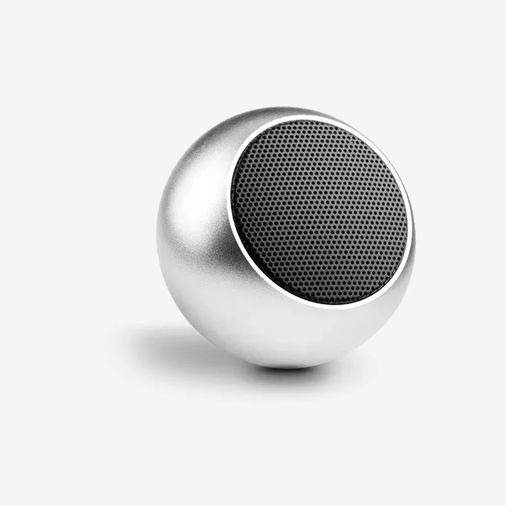 Mini Bluetooth Speaker Silver - Image 2
