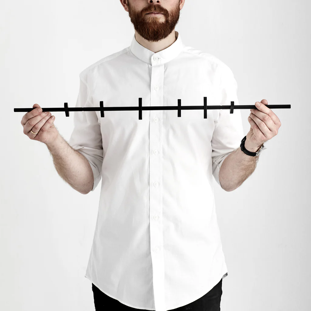 Moebe Coat Rack Black 70cm - Image 4