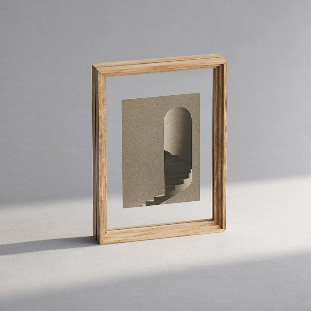 Moebe Standing Photo Frame Oak - Image 2