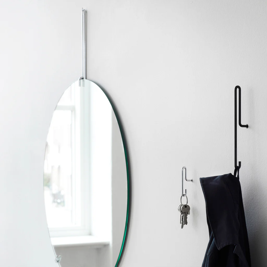 Moebe Wall Hook Small Black Steel (Set of 2) - Image 3