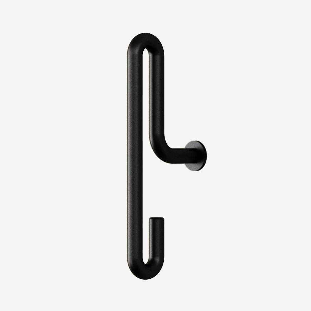 Moebe Wall Hook Small Black Steel (Set of 2) - Image 6