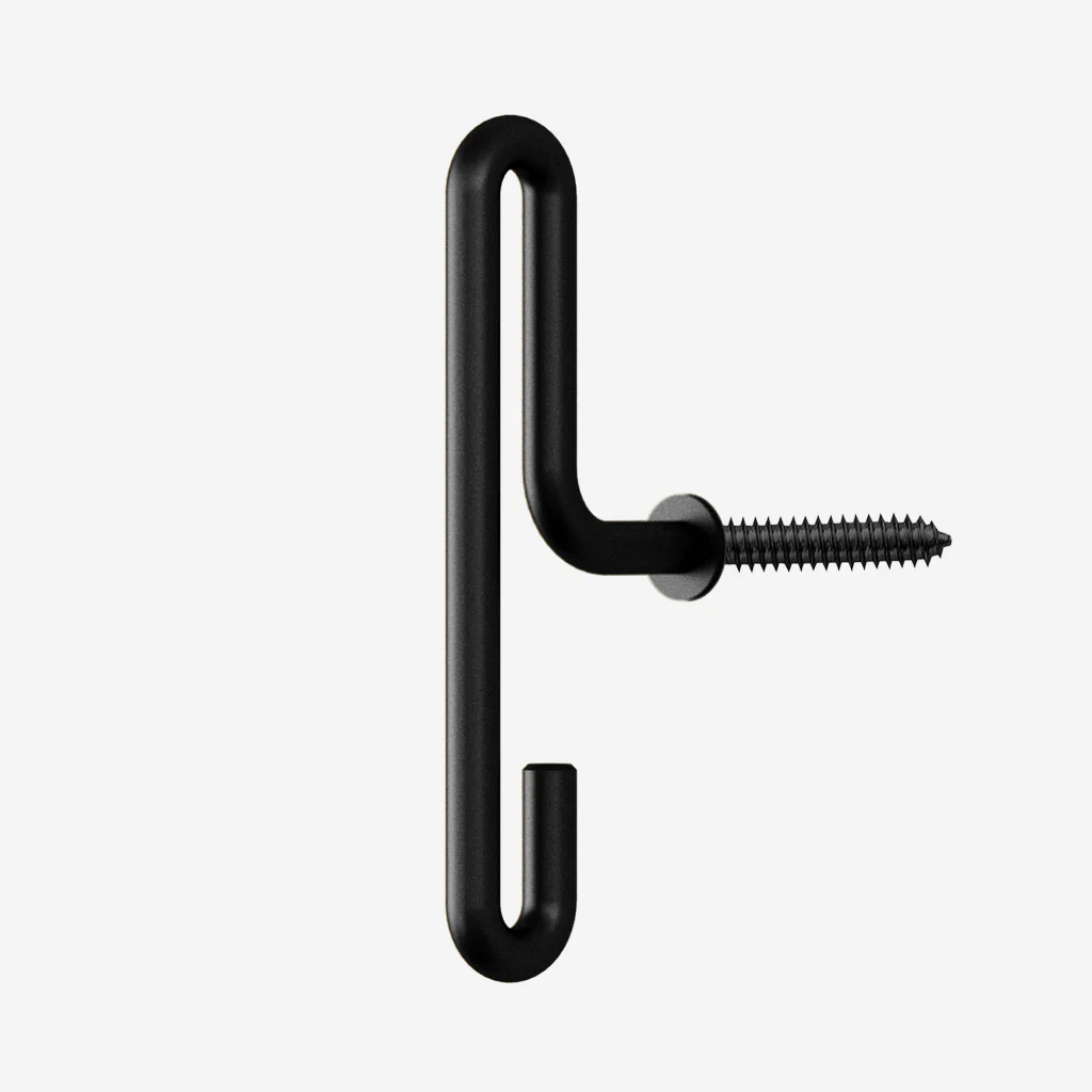 Moebe Wall Hook Small Black Steel (Set of 2) - Image 7