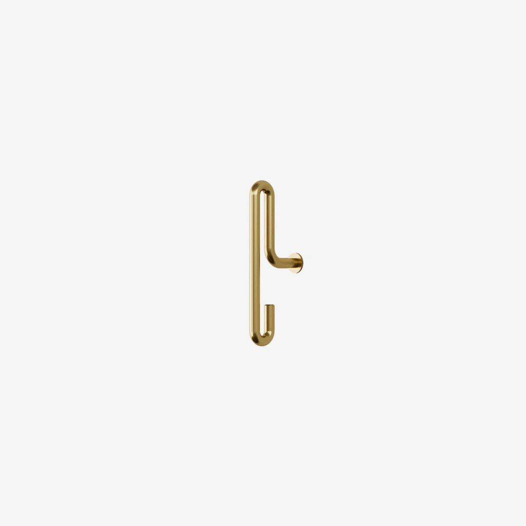 Moebe Wall Hook Small Matt Gold (Set of 2)