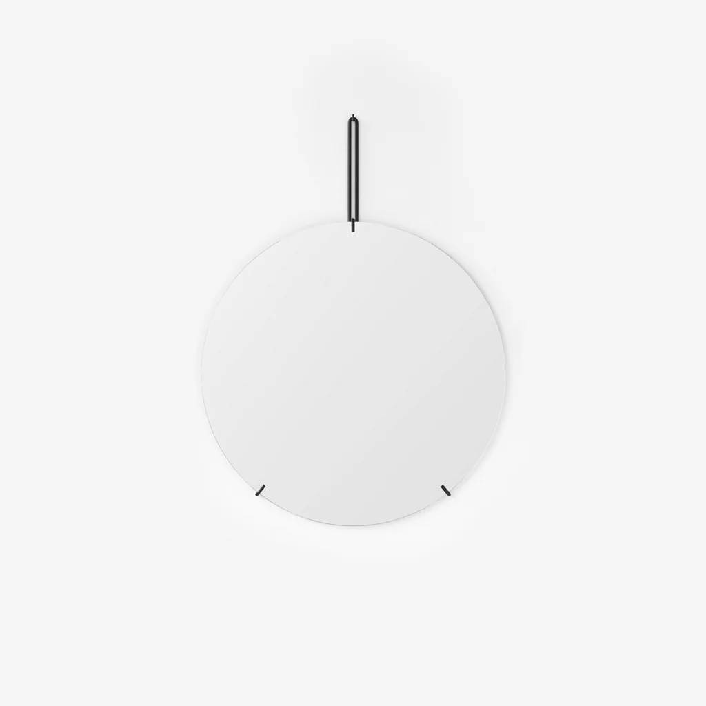 Moebe Wall Mirror Round Black Ø70cm