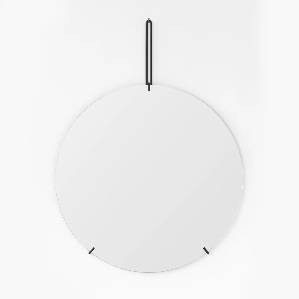 Moebe Wall Mirror Round Black Ø70cm - Image 2