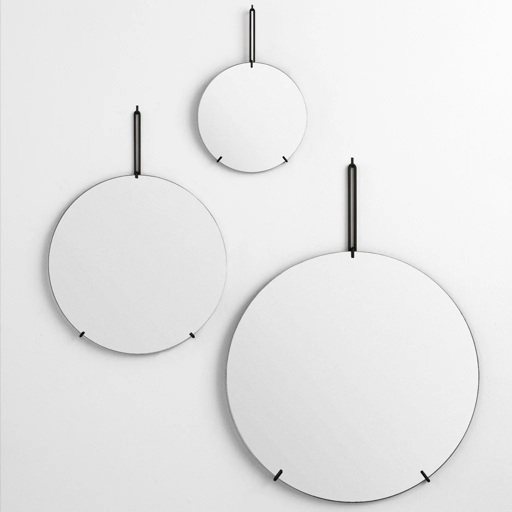 Moebe Wall Mirror Round Black Ø70cm - Image 4