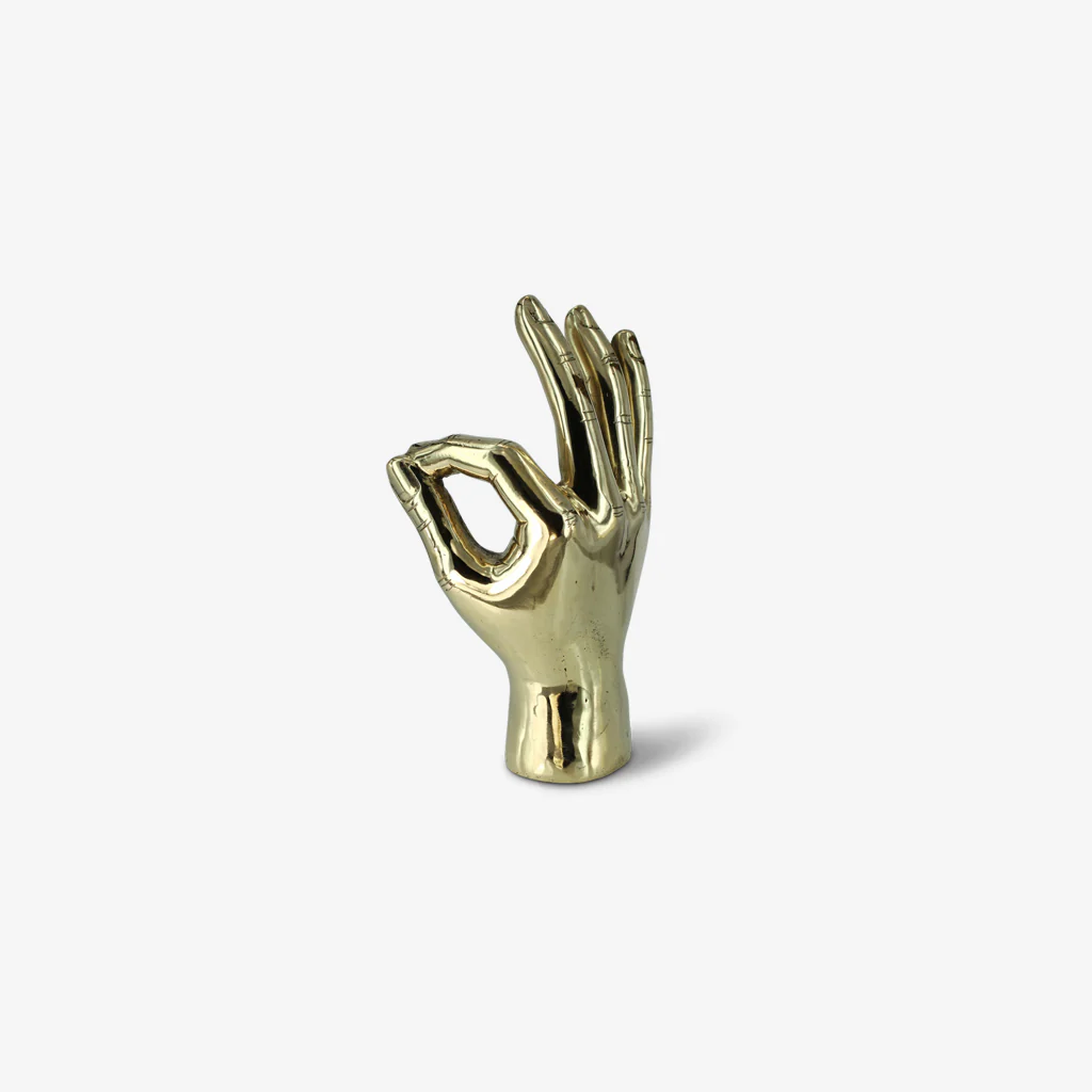 Mr Pinchy Brass Hand A OK