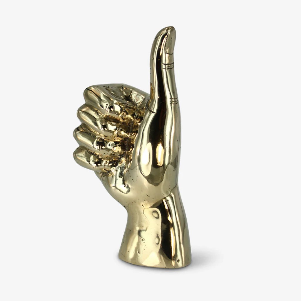 Mr Pinchy Brass Hand Thumbs Up - Image 5