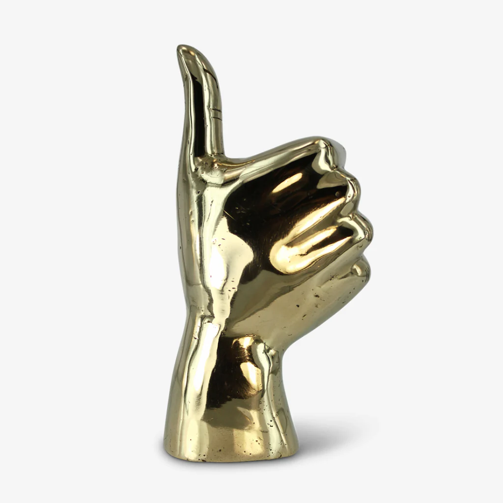 Mr Pinchy Brass Hand Thumbs Up - Image 6