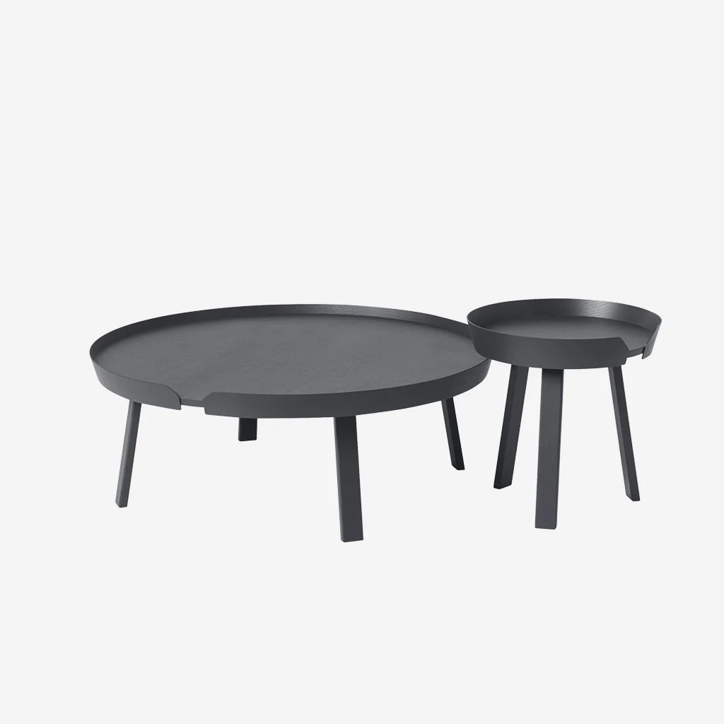 Muuto Around Coffee Table Black Small - Image 3