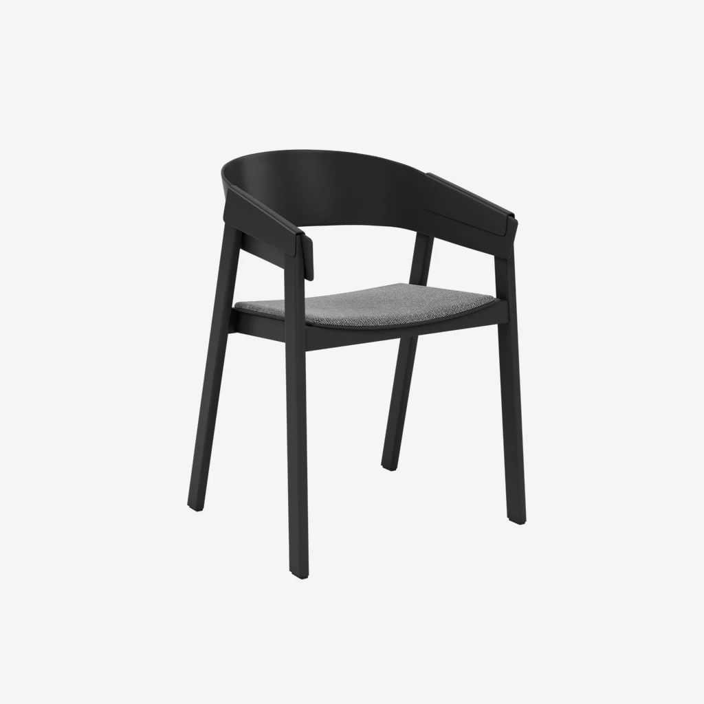 Muuto Cover Armchair Black Hallingdal