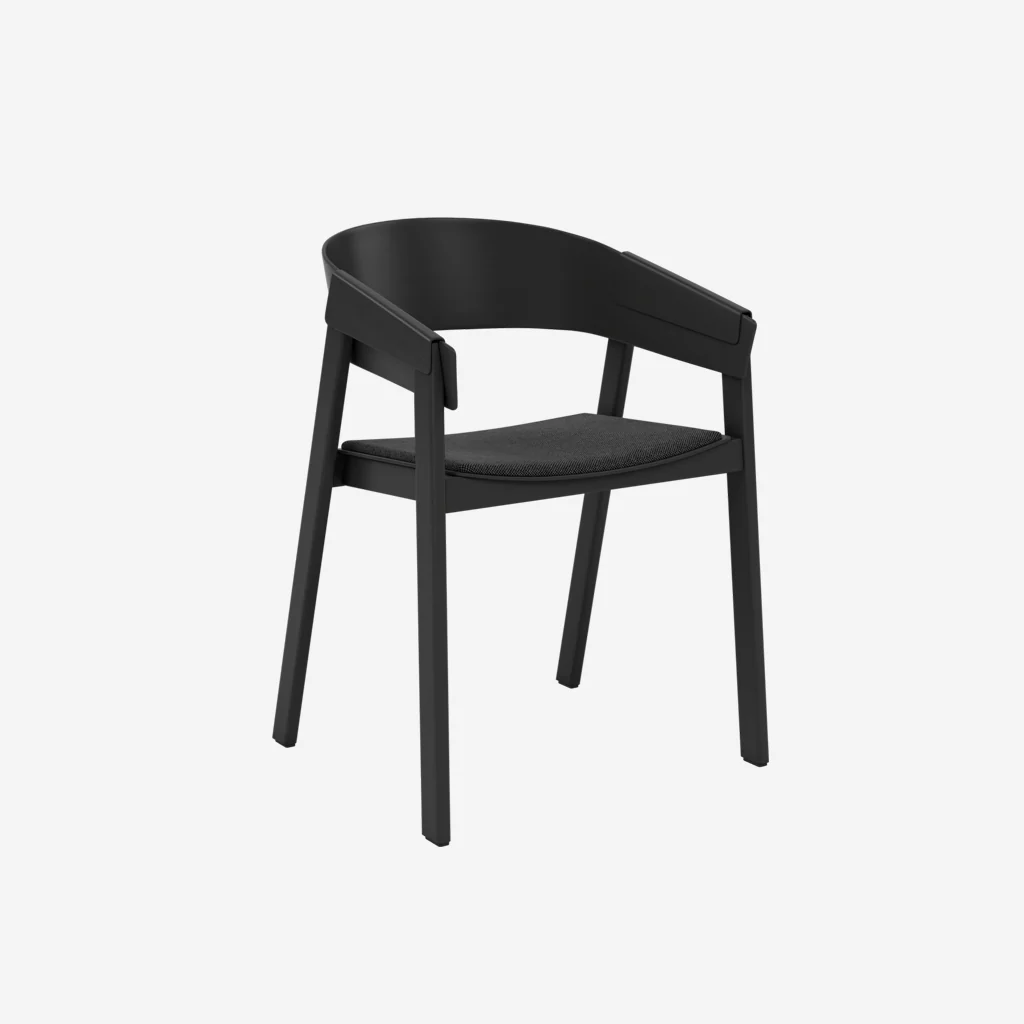 Muuto Cover Armchair Black Hallingdal - Image 2