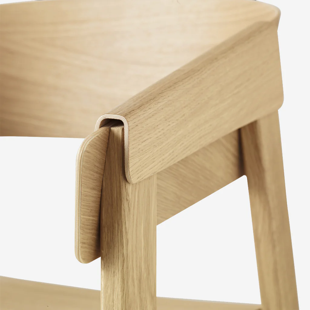 Muuto Cover Armchair Oak Leather Cognac - Image 6
