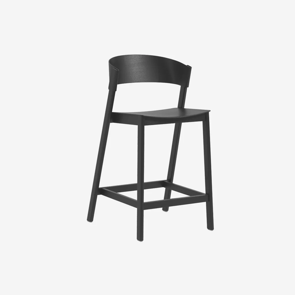 Muuto Cover Counter Stool Black