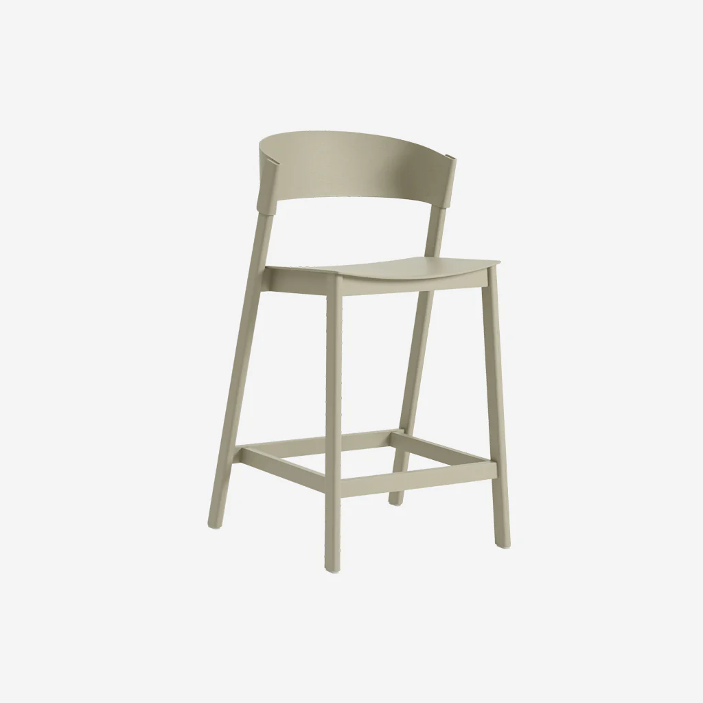 Muuto Cover Counter Stool Dark Beige