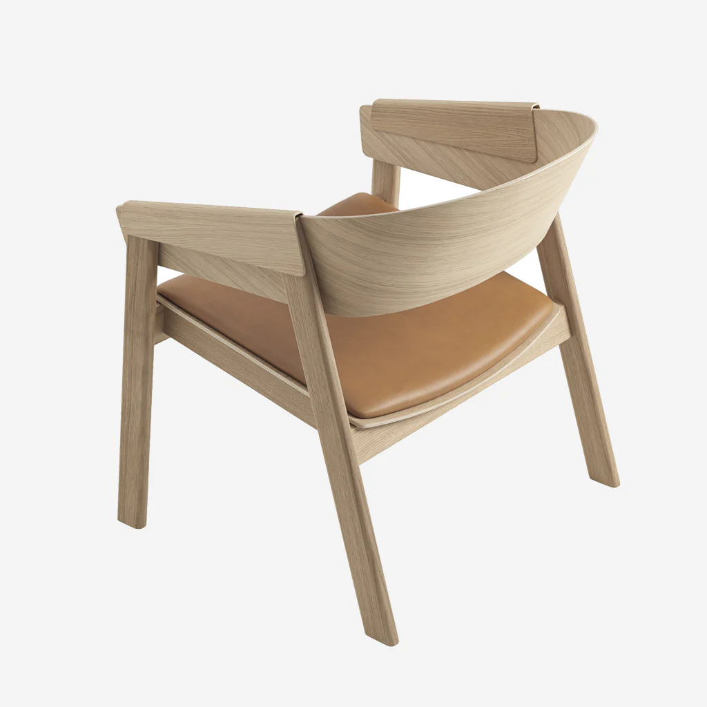 Muuto Cover Lounge Chair Black Leather Black - Image 5