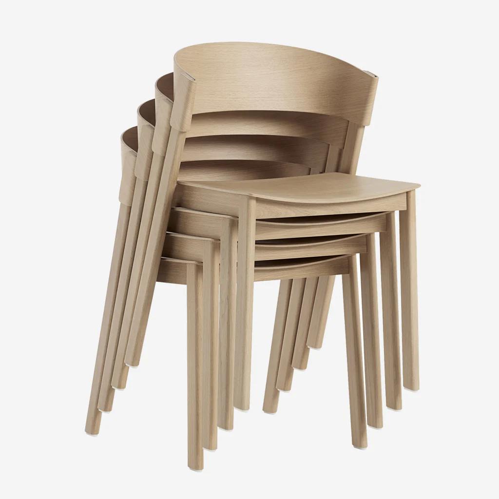 Muuto Cover Side Chair Oak - Image 10