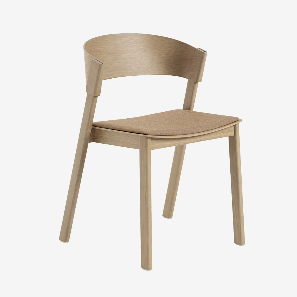 Muuto Cover Side Chair Oak Steelcut Trio - Image 2