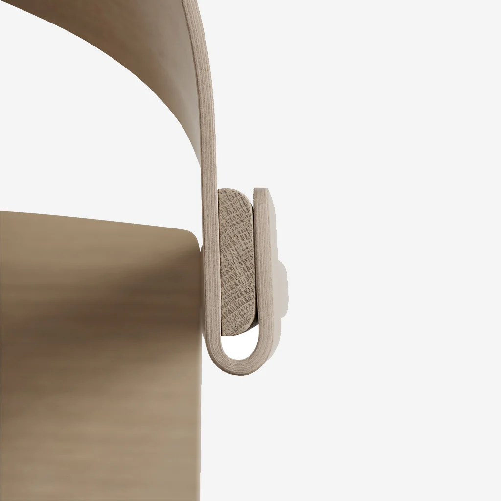 Muuto Cover Side Chair Oak Steelcut Trio - Image 3