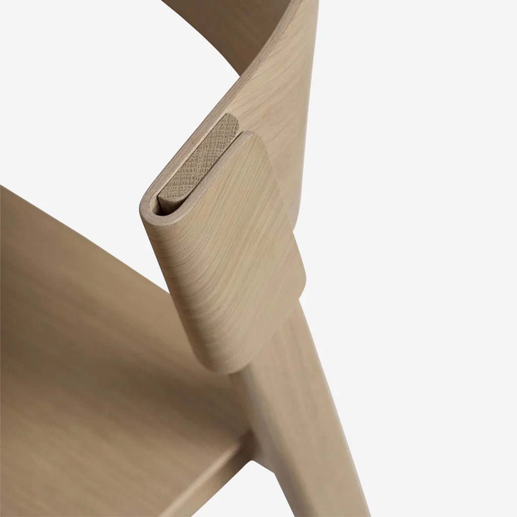 Muuto Cover Side Chair Oak Steelcut Trio - Image 4