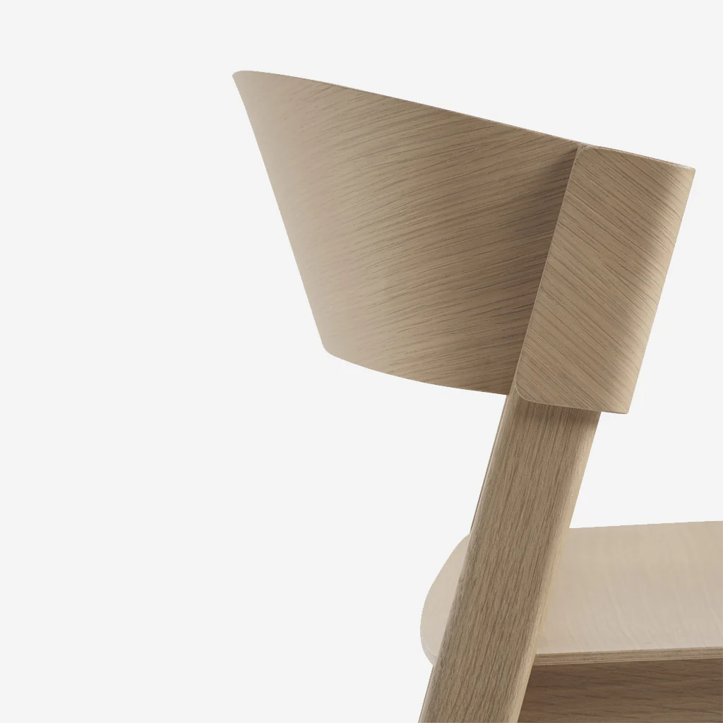 Muuto Cover Side Chair Oak Steelcut Trio - Image 6