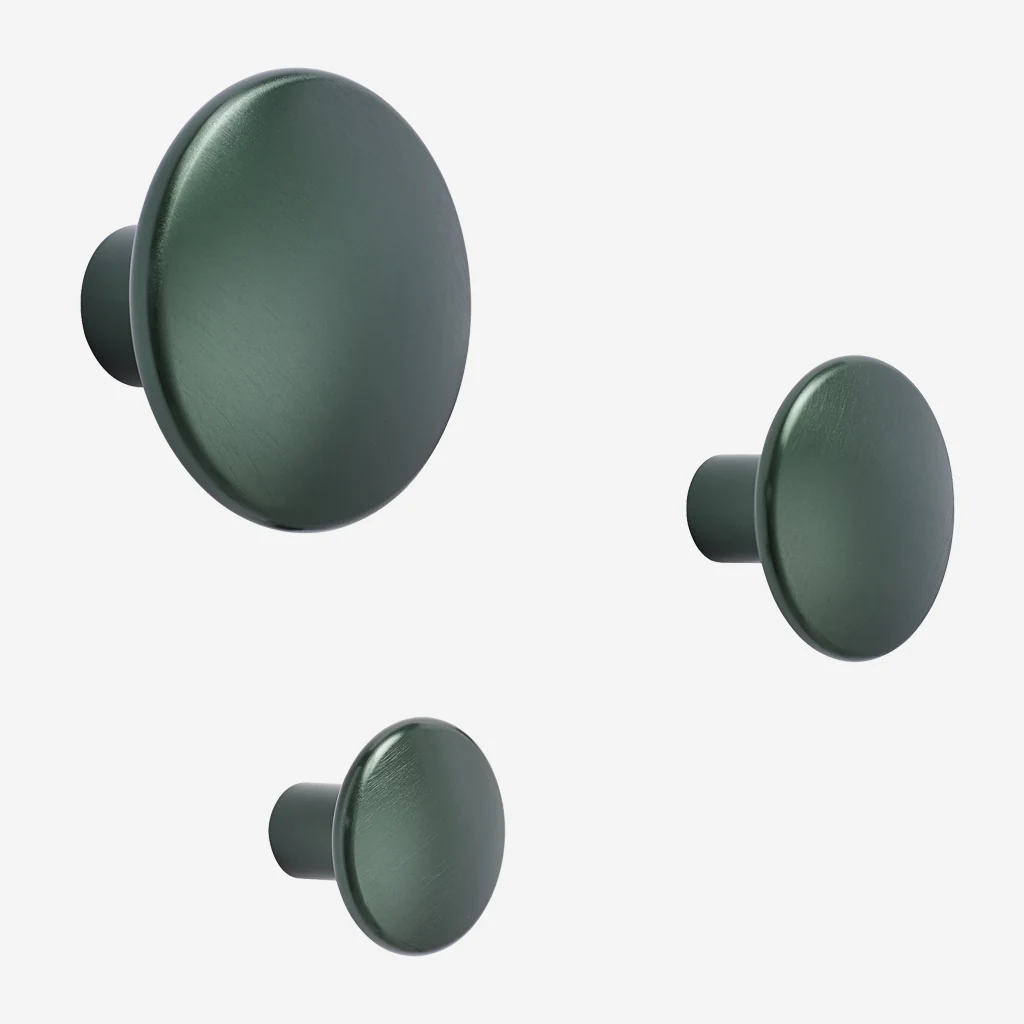 Muuto Dots Hook Metal Dark Green Small - Image 2