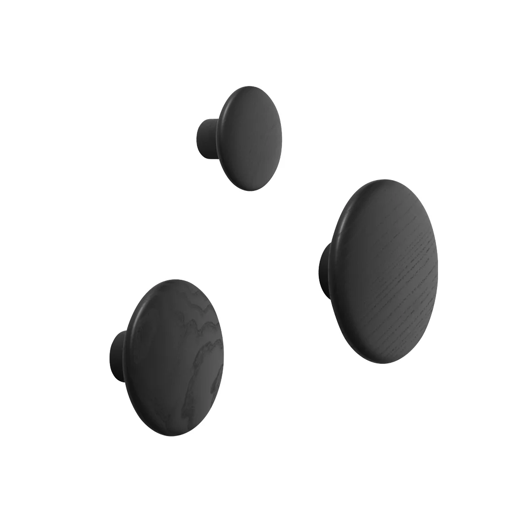 Muuto Dots Hook Wood Black Medium - Image 4