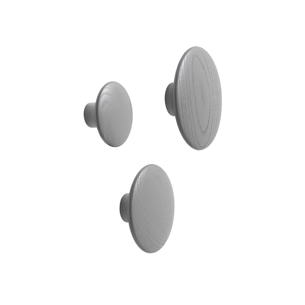 Muuto Dots Hook Wood Dark Grey Medium - Image 4