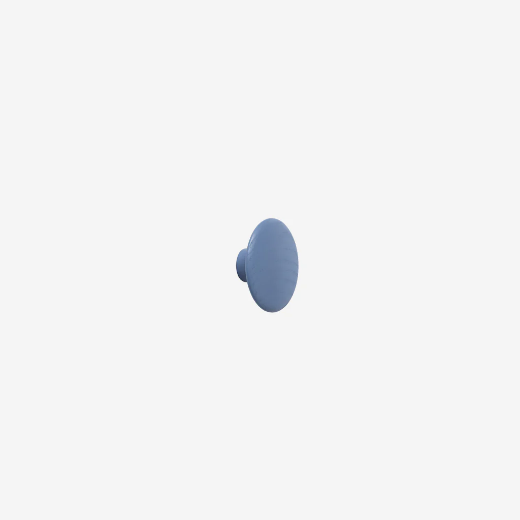 Muuto Dots Hook Wood Pale Blue Extra Small
