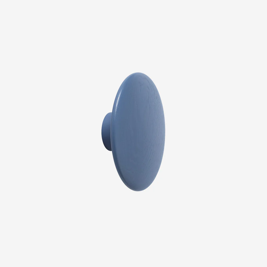 Muuto Dots Hook Wood Pale Blue Large