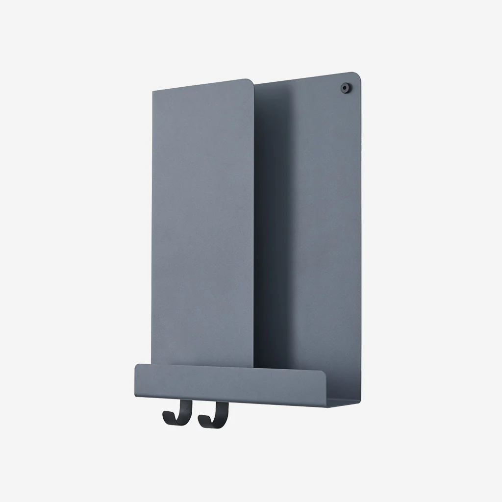 Muuto Folded Shelf Tall Blue Grey - Image 3
