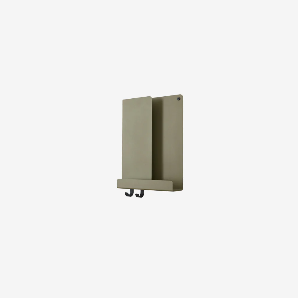 Muuto Folded Shelf Tall Olive Green