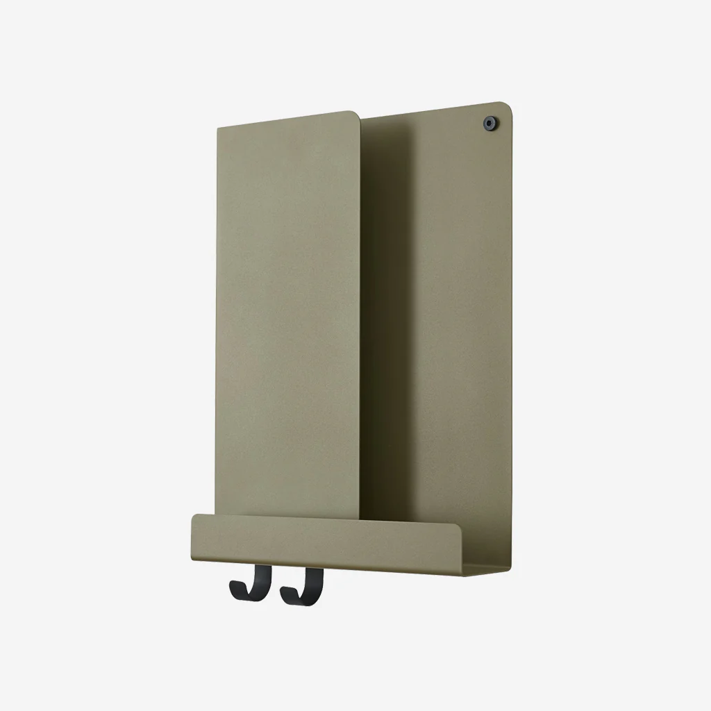 Muuto Folded Shelf Tall Olive Green - Image 3