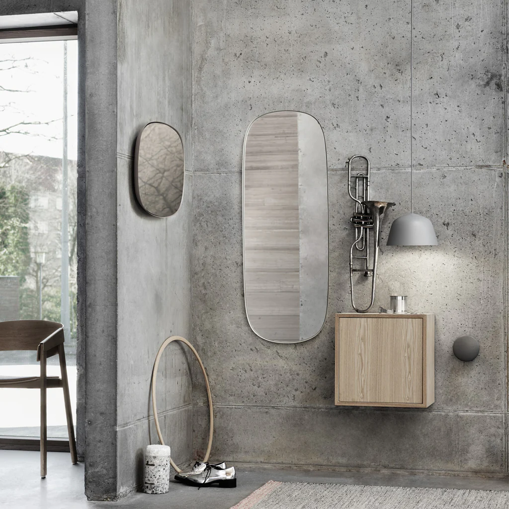 Muuto Framed Mirror Small Grey Smoke - Image 3