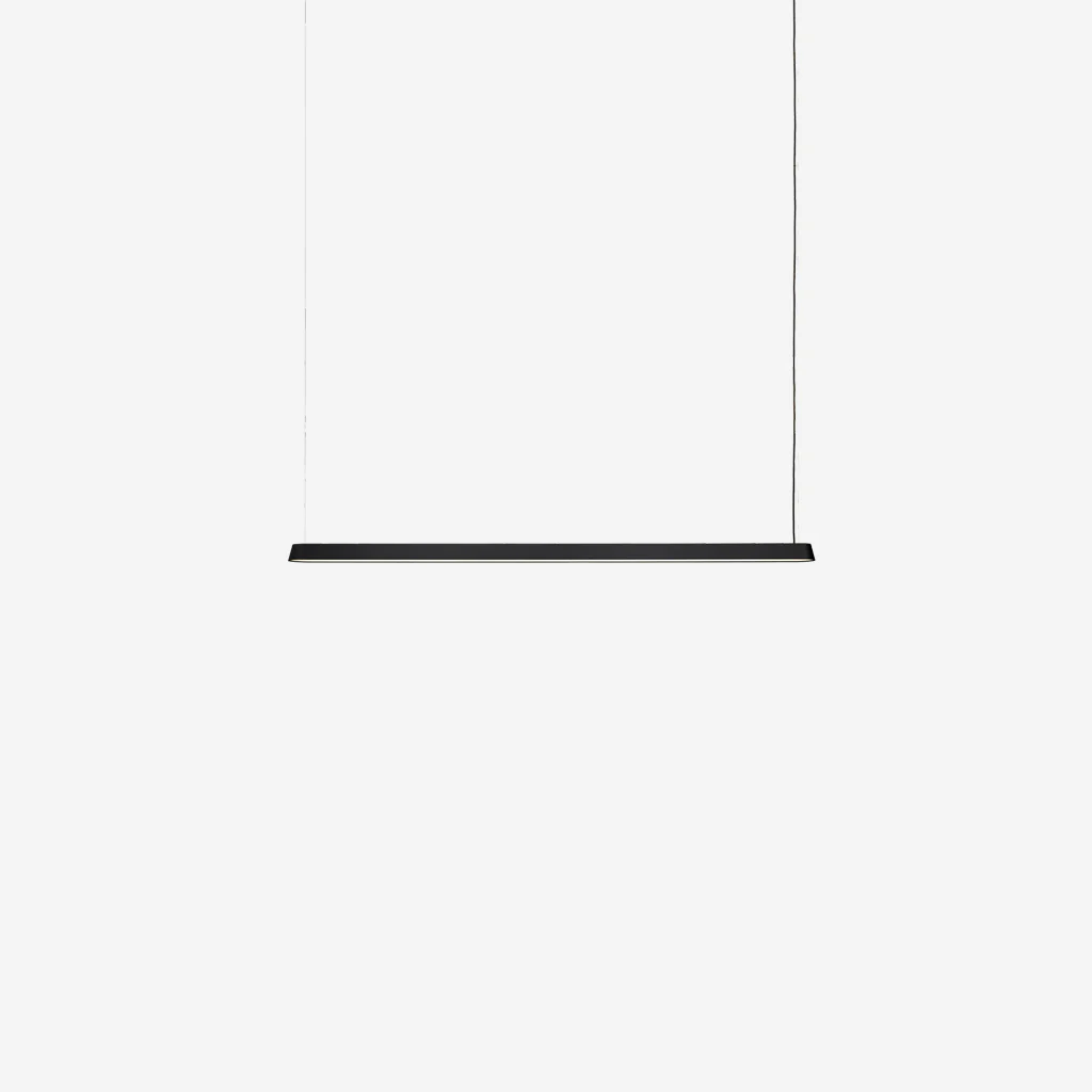 Muuto Linear Pendant Lamp Black 169.2cm