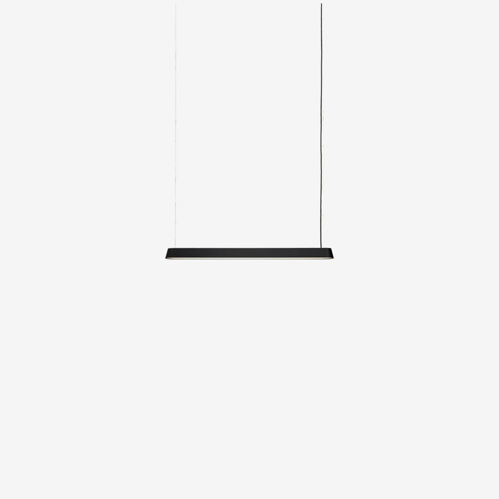 Muuto Linear Pendant Lamp Black 87.2cm