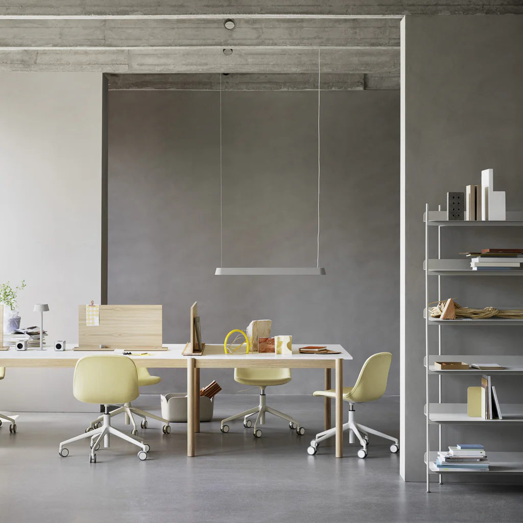 Muuto Linear Pendant Lamp Grey 87.2cm - Image 2