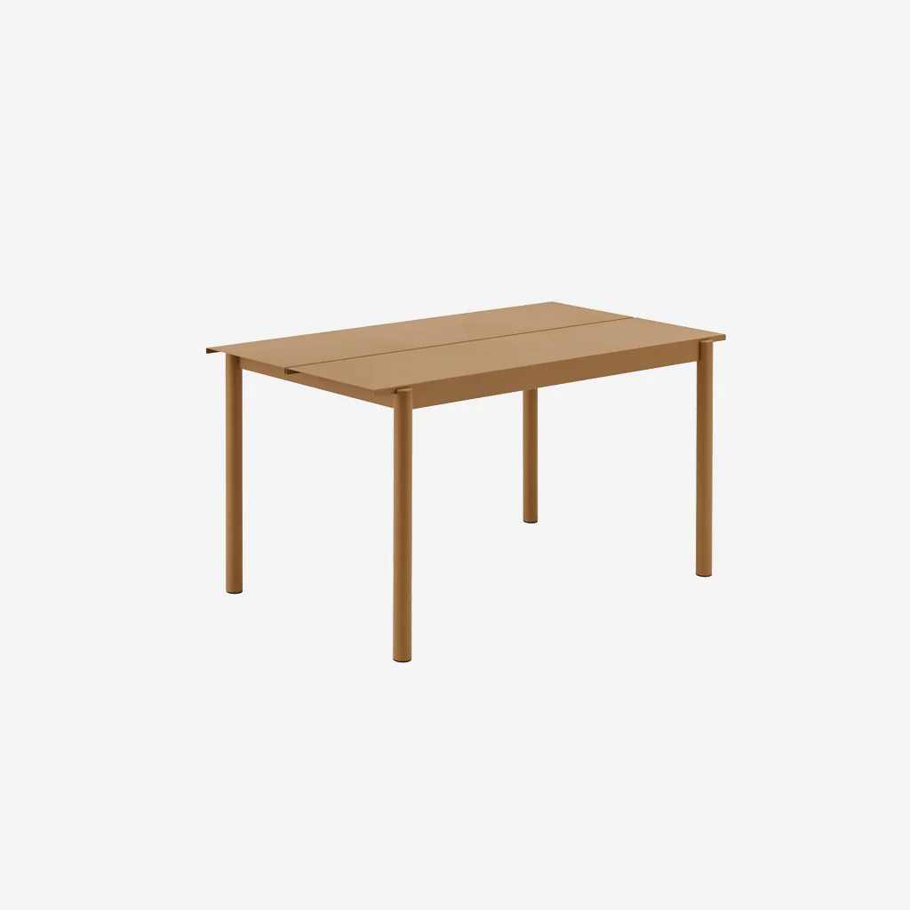 Muuto Linear Steel Table 140cm Burnt Orange