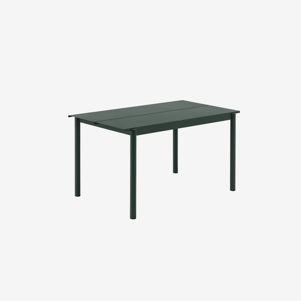 Muuto Linear Steel Table 140cm Dark Green