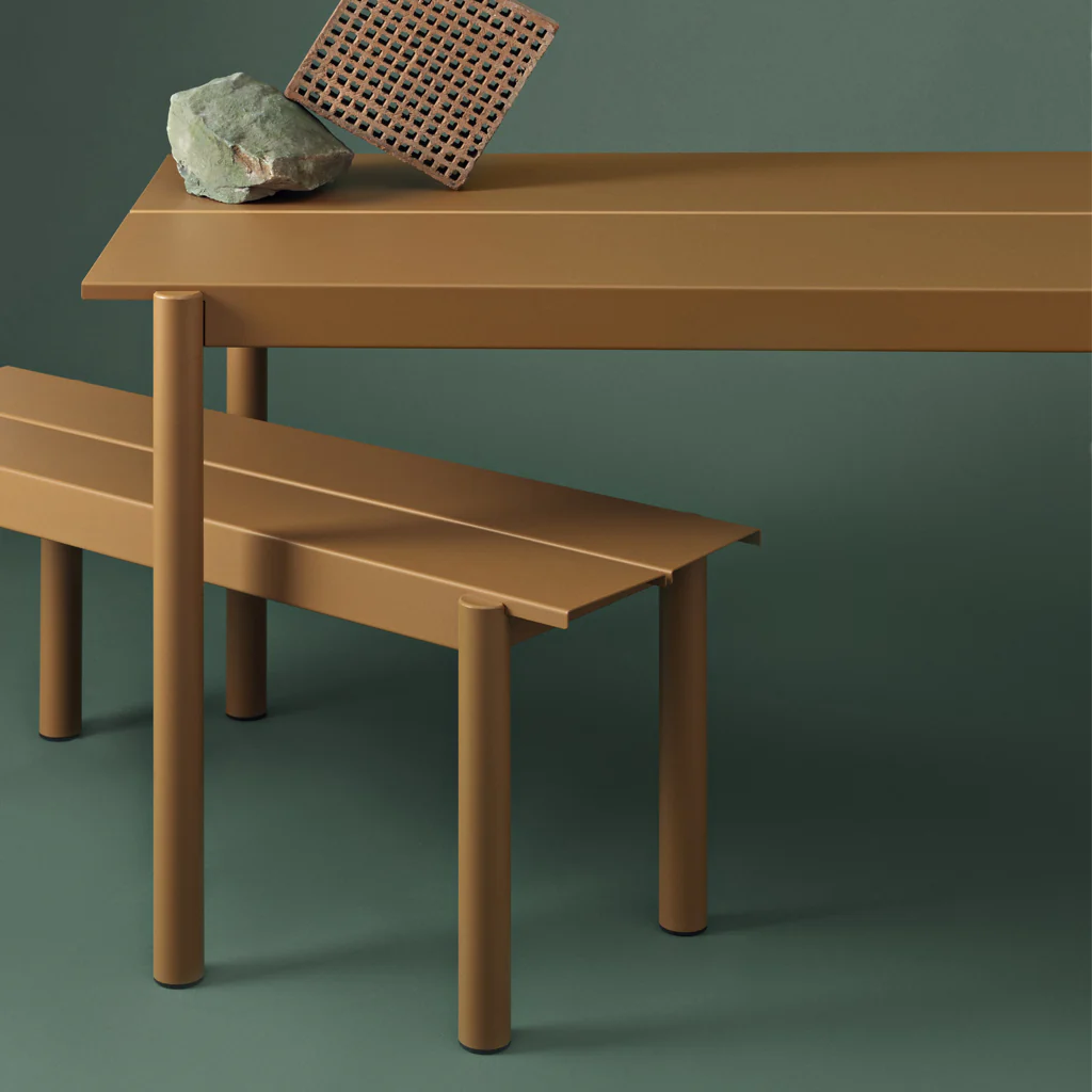 Muuto Linear Steel Table 200cm Burnt Orange - Image 3