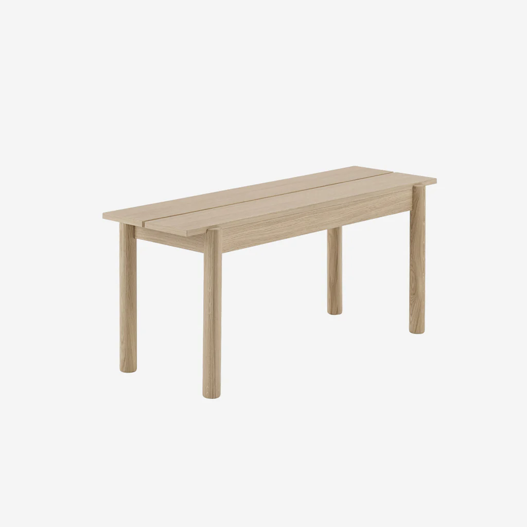 Muuto Linear Wood Oak Bench Short - Image 5