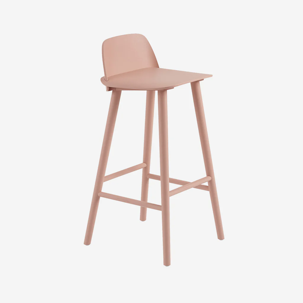 Muuto Nerd Bar Stool Rose