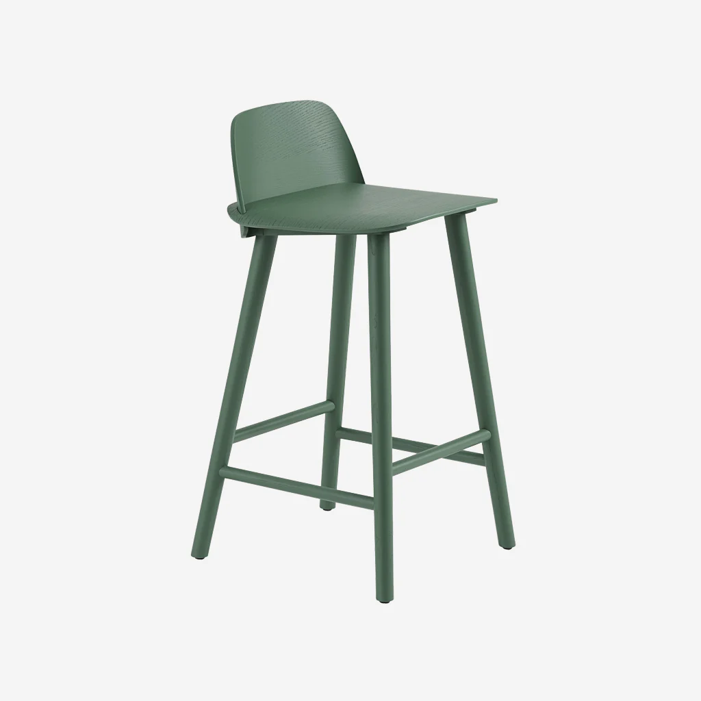 Muuto Nerd Counter Stool Green - Image 2