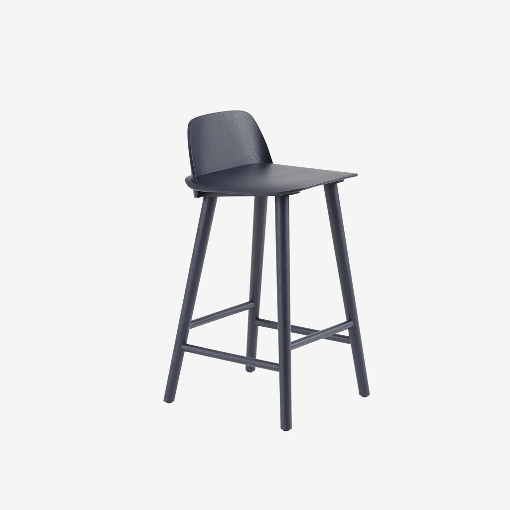 Muuto Nerd Counter Stool Midnight Blue