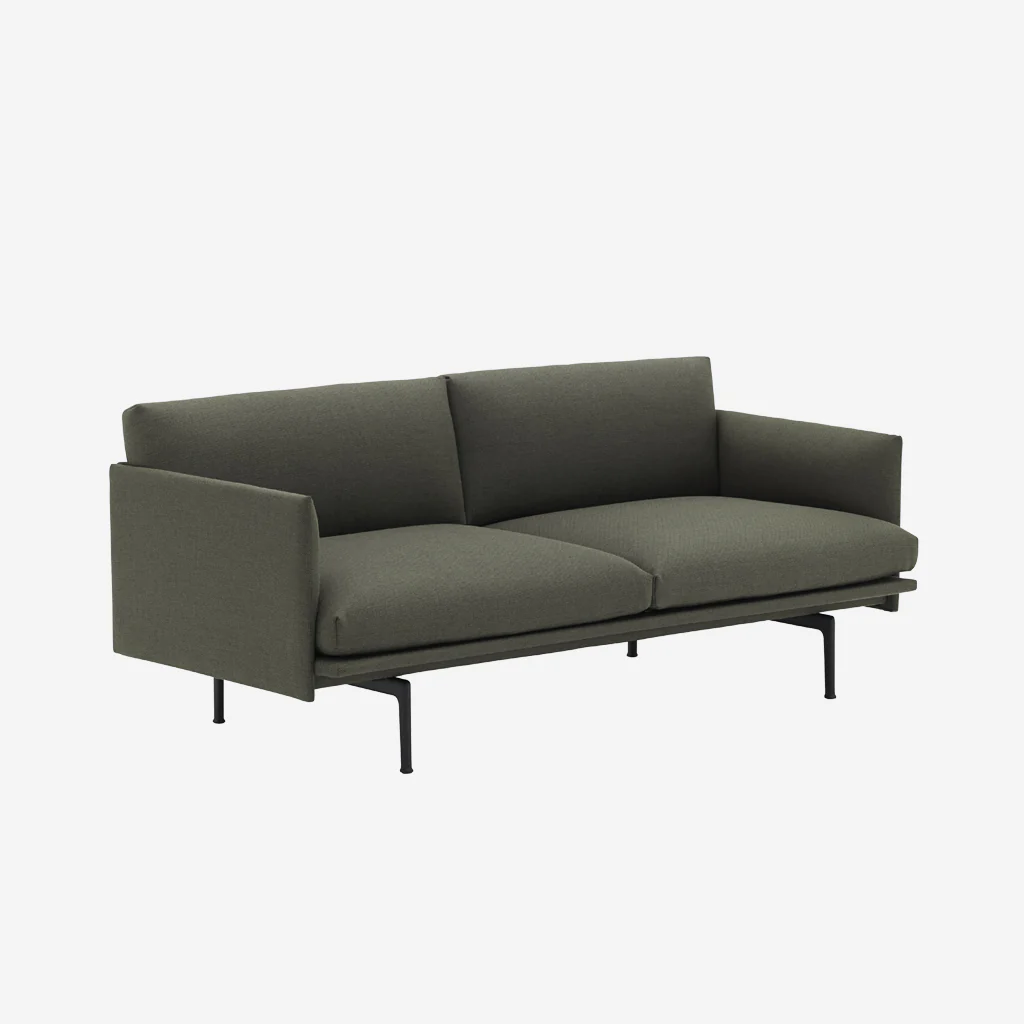 Muuto Outline Sofa 2 Seater Fiord 961 - Image 5