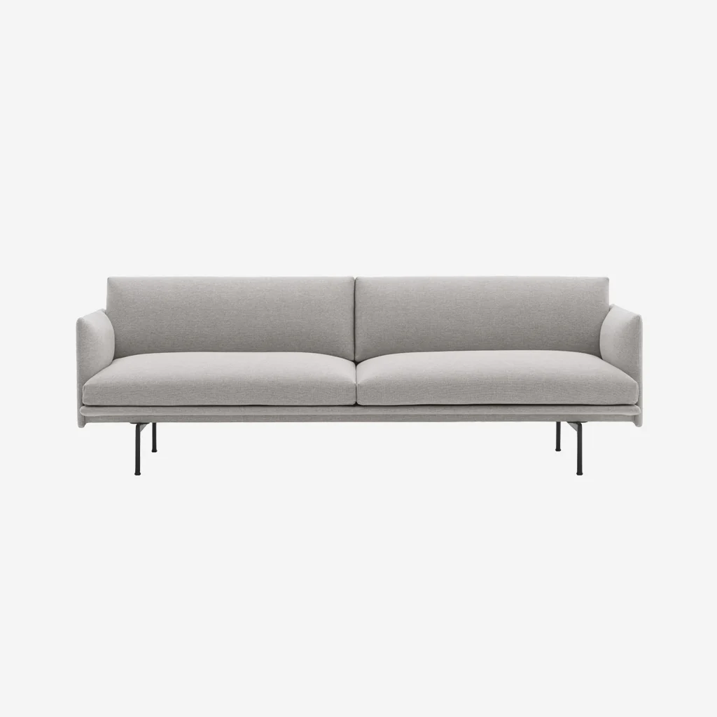 Muuto Outline Sofa 3 Seater Clay - Image 3