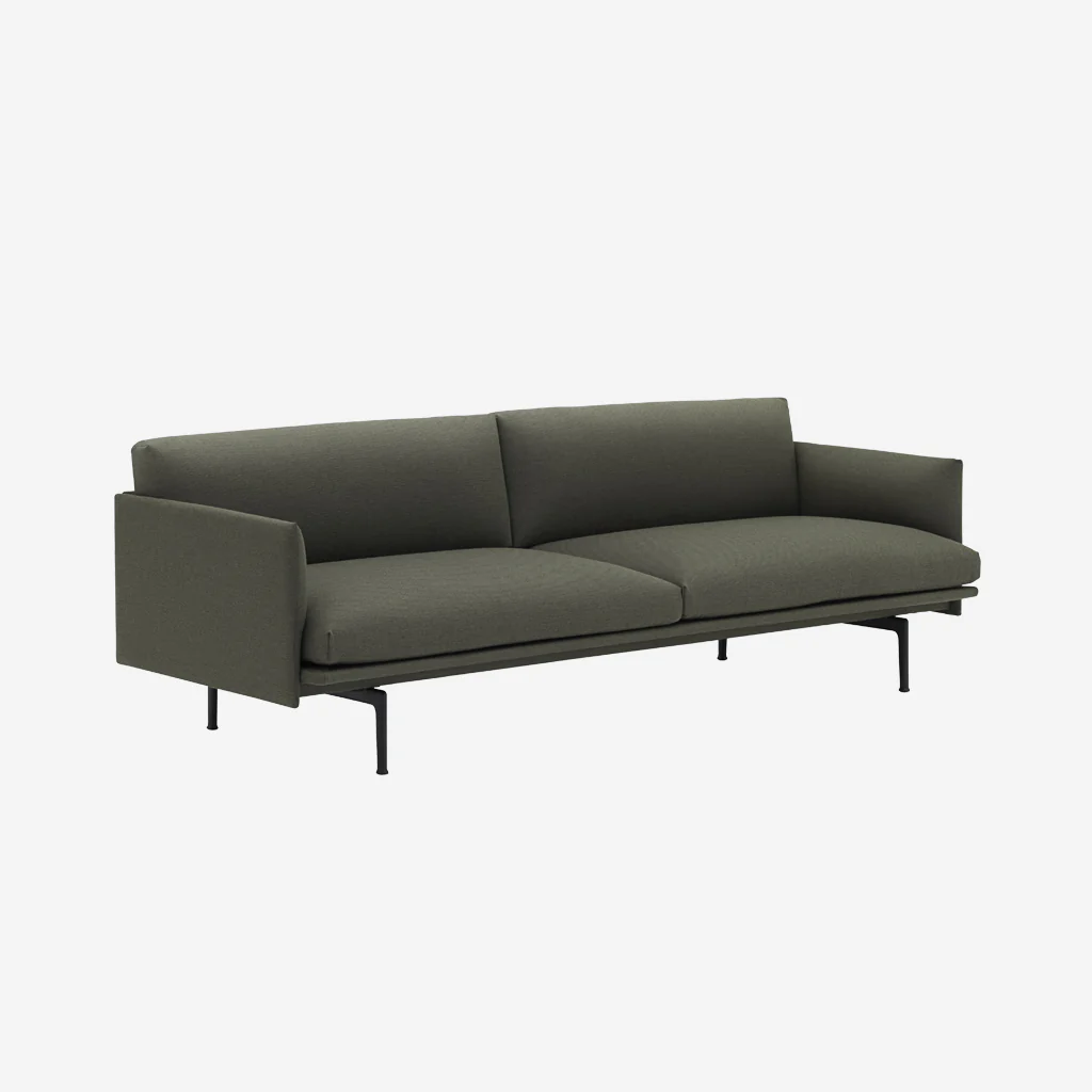 Muuto Outline Sofa 3 Seater Fiord - Image 2