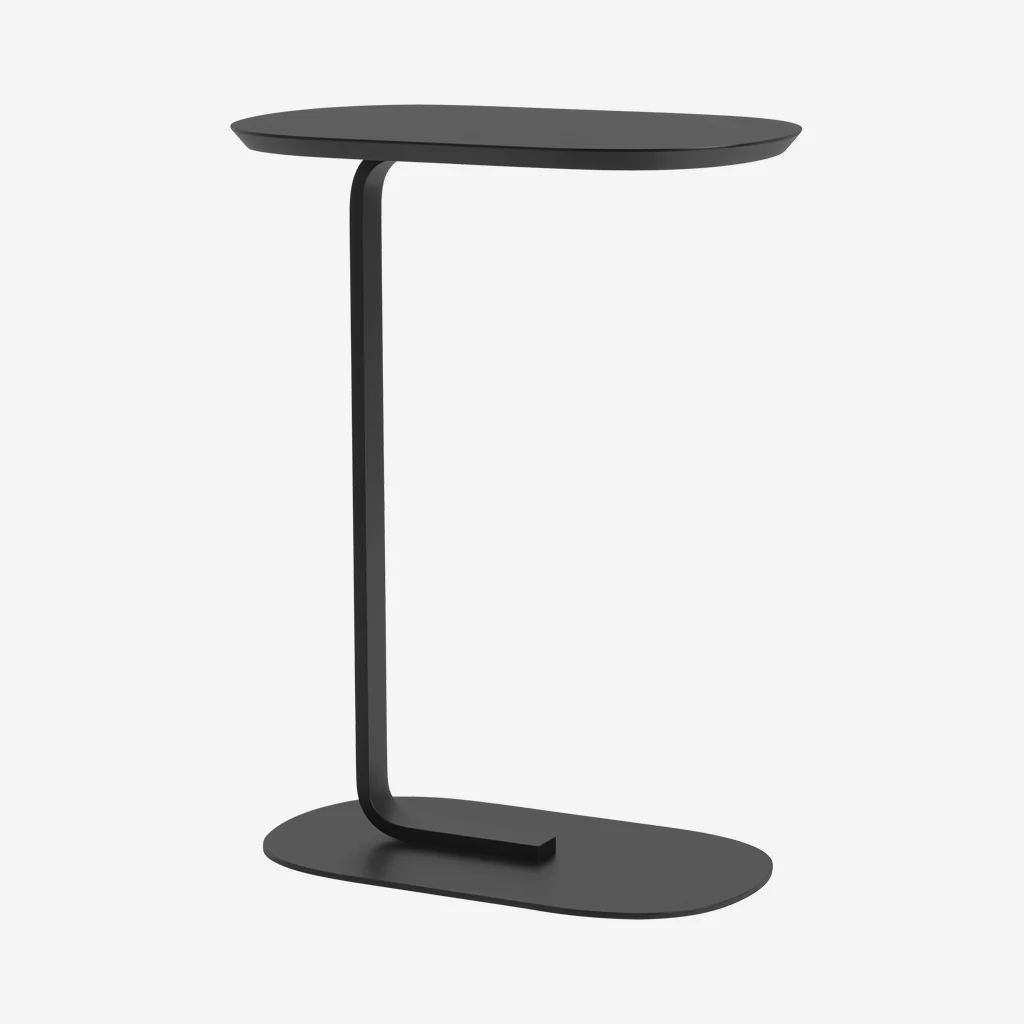 Muuto Relate Side Table Black H73.5cm - Image 8