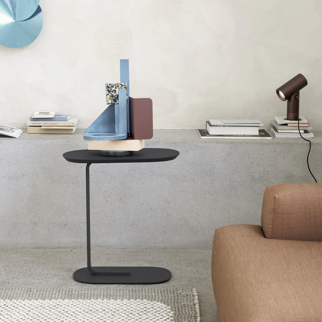 Muuto Relate Side Table Black H60.5cm - Image 5