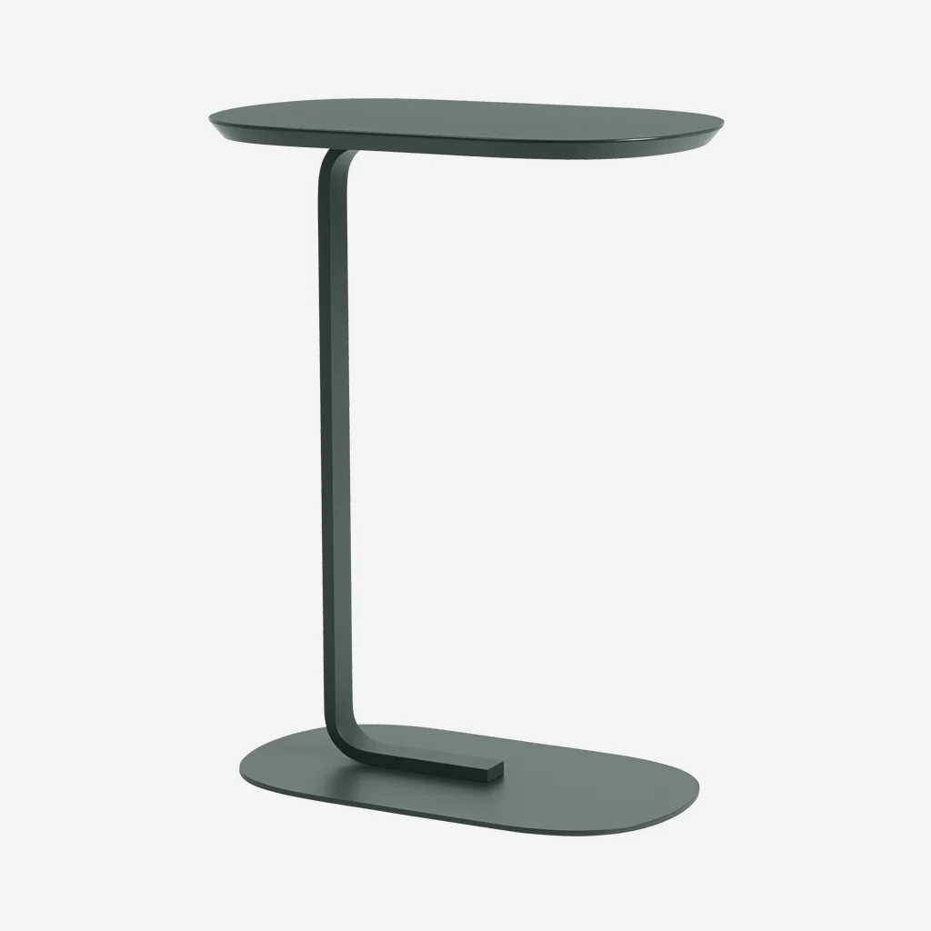 Muuto Relate Side Table Dark Green H73.5cm - Image 8